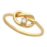 Love Knot Teen Ring .03 Carat Ref 371527