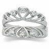 Diamond Ring Guard 14K 14 pttw diamond | SKU 4376