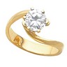 Swirl Design Solitaire Engagement Ring Ref 664404