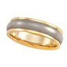 5mm Platinum and 18KY Gold Comfort Fit Design Band Ref 637922