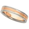 4mm Two Tone Wedding Band Ref 439739