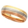 6mm Tri Color Wedding Band Ref 385264