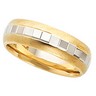 6mm Two Tone Wedding Band Ref 690619