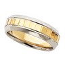 6mm Two Tone Wedding Band Ref 130747