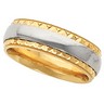 6mm Comfort Fit Etched Band with Milgrain Edge Ref 892281