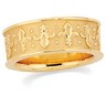 7.75mm Fleur de Lis and Beads Band Ref 414025