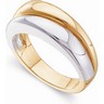 Two Tone Metal Fashion Ring Ref 771440