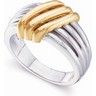 Two Tone Metal Fashion Ring Ref 874379