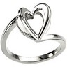 Shadow Box Heart Ring Ref 183334