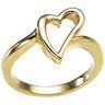 Metal Fashion Heart Ring Ref 318886