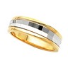 6mm Two Tone Tapered Design Band Ref 394630