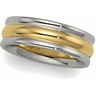 6mm Two Tone Comfort Fit Band Ref 579386