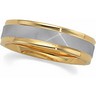 Two Tone Comfort Fit Design Band; 6.0 mm width | SKU: 5646