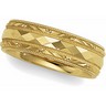 6mm Comfort Fit Inside Round Design Wedding Band Ref 492216