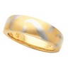 18K and Platinum Inlaid Design Wedding Band Ref 753957