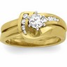 Diamond Semi Set Engagement Ring .07 CTW Round Side Diamonds Ref 336402