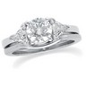 Platinum Diamond Engagement Ring .5 CTW Triangle Diamonds Ref 532249
