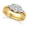 Three Stone Semi Set Engagement Ring 5.2mm Ref 747180