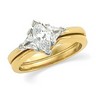 Two Tone Diamond Semi Set Engagement Ring .38 CTW Ref 686629