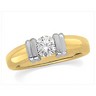 Two Tone Diamond Engagement Ring Holds .25 Carat Center Diamond Ref 943312