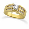 Diamond Semi Set Engagement Ring .38 CTW Round Side Diamonds Ref 540582