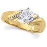 Diamond Semi Set Engagement Ring .06 CTW Round Side Diamonds Ref 491717