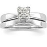 Tulipset Princess Cut Solitaire Engagement Ring Ref 752984