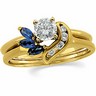 Blue Sapphire Solitaire Enhancers