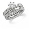 Platinum Diamond Semi Set Engagement Ring .5 CTW Ref 422845