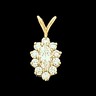 11 Stone Marquise Cluster Pendant Ref 268623