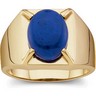 Gents Lapis Cabochon Ring 10 x 8mm Ref 523415