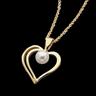 Cultured Pearl Heart Pendant 4mm Pearl Ref 622461