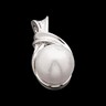 Platinum Cultured Pearl Pendant 6mm Pearl Ref 790186