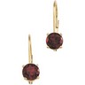 Mozambique Garnet Lever Back Earrings 5mm Ref 183967