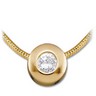 Diamond Solitaire Chain Slide 18 inch Snake Chain Ref 580248