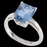 Swiss Blue Topaz Ring 10 x 8mm Ref 680690