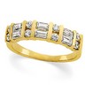 Baguette and Round Diamond Anniversary Band .75 CTW Ref 808644
