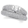 Diamond Semi Set Engagement Ring .63 CTW Side Diamonds Ref 509482