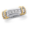 Two Tone Diamond Wedding Band .75 CTW Ref 459098