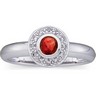 Genuine Ruby and Diamond Ring .06 CTW Ref 243937