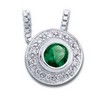 Genuine Emerald and Diamond Necklace Ref 623792