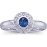 Genuine Sapphire and Diamond Ring Ref 356444