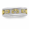 Two Tone Etruscan Diamond Band 6.5mm Wide .25 CTW Diamond Ref 748371