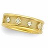 Two Tone Etruscan Diamond Band 6.5mm Wide .17 CTW Diamond Ref 152148