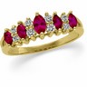 Genuine Ruby and Diamond Anniversary Band .25 CTW Ref 623377