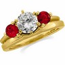 Genuine Ruby Solitaire Enhancer 4mm Ref 523155