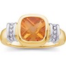 Genuine Citrine Ring 8 x 8mm Ref 883633