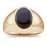 Gents Genuine Onyx Cabochon Ring 12 x 10mm Ref 726308