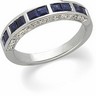 Genuine Sapphire and Diamond Anniversary Band .17 CTW Ref 282983