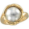 Mabe Cultured Pearl Ring | 12 mm | SKU: 62386
